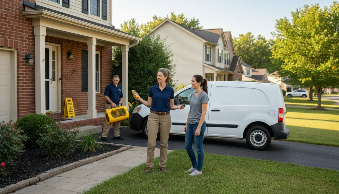 Residential water damage restoration in Grand Island, NE